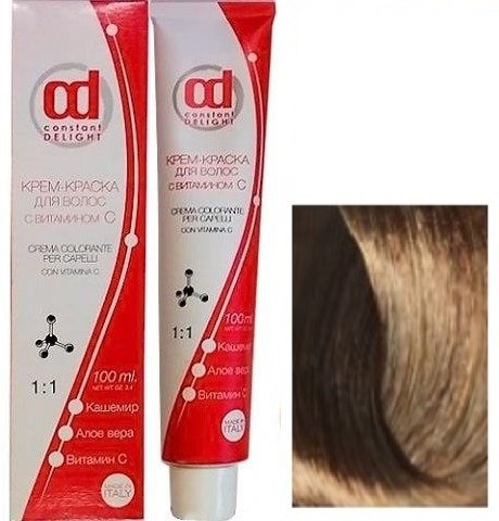Крем-краска для волос "Constant Delight", 6/60 Темно-русый шоколадно-натуральный, 100 мл