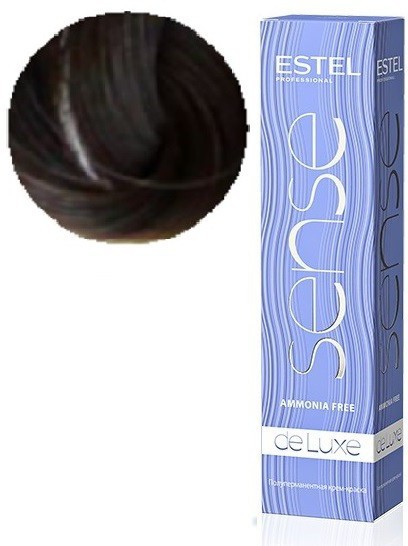 Sense De Luxe Крем-краска для волос, 5/0 Светлый шатен, 60 мл, SE5/0