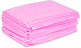 Простыня одноразовая SMS розовая 70х100см 50шт/уп ЭКОНОМ