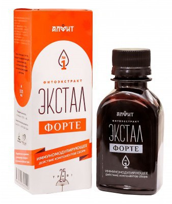 Фитоэкстракт Экстал ФОРТЕ иммуномоделирующий Алфит 100 мл пэт/бут