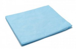 Одноразовая простыня SMS 70х80см голубая СТАНДАРТ 50шт/уп
