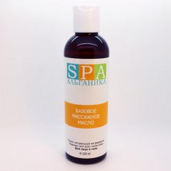 Массажное масло для лица и тела базовое SPA Альганика (200 мл)