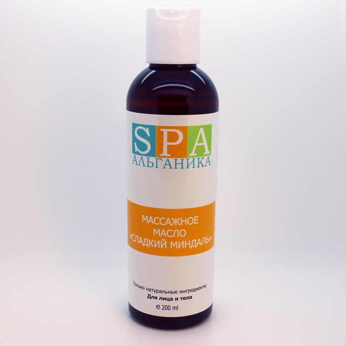 Массажное масло для лица и тела Сладкий миндаль SPA Альганика (200 мл)