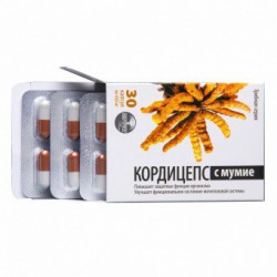 Кордицепс с мумие, Алфит, 30 капсул по 450мг