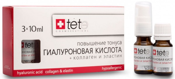 TETE Гиалуроновая кислота + Коллаген и Эластин 3*10 мл