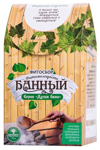 Банный фитосбор "Душа бани"  «Фитомолодость» 80г