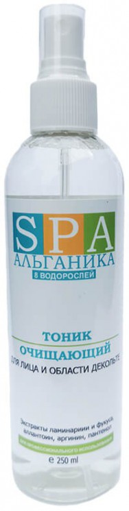 Тоник очищающий SPA- Альганика для лица и области декольте, 250мл