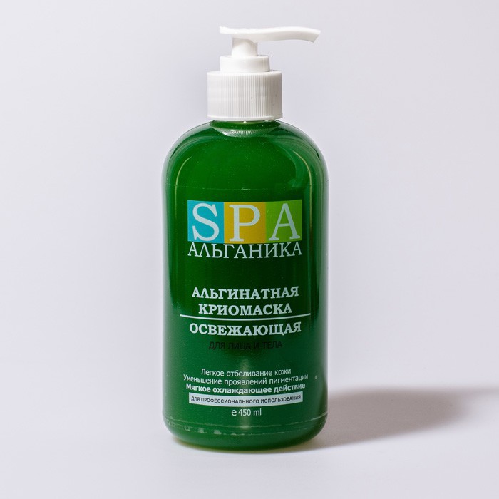 Криомаска "Освежающая" для лица и тела SPA Альганика (450 мл)