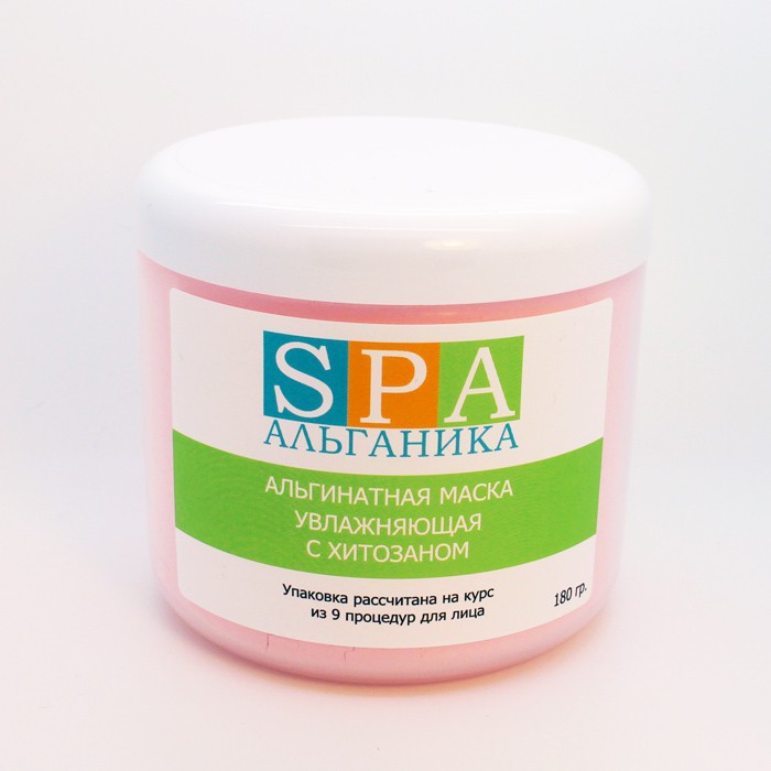 Альгинатная маска для лица SPA Альганика, с хитозаном увлажняющая (180 гр)