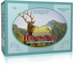 Фитосбор для кедровой бочки Алфит "Пантопар", 4 фильтр-пакетика (100 гр)