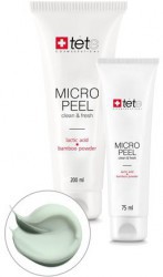 TETE Micro Peel Мягкий эксфолиант с молочной/гликолевой кислотами и бамбуковой пудрой, 75 мл