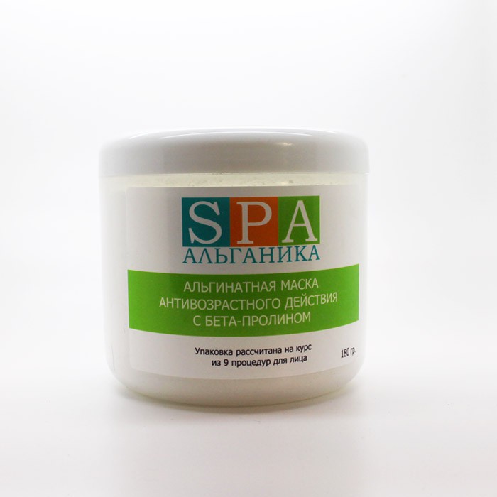 Альгинатная маска для лица SPA Альганика, с бета-пролином (180 гр)