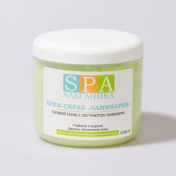 Солевой крем-скраб для тела «Ламинария» SPA Альганика (500 мл)