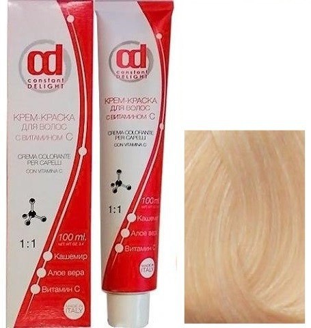 Крем-краска для волос "Constant Delight", 10/41 Светлый блондин бежевый сандре, 100 мл
