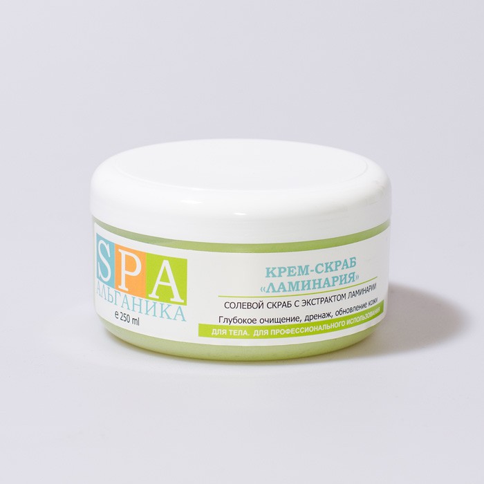 Солевой крем-скраб для тела «Ламинария» SPA Альганика (250 мл)