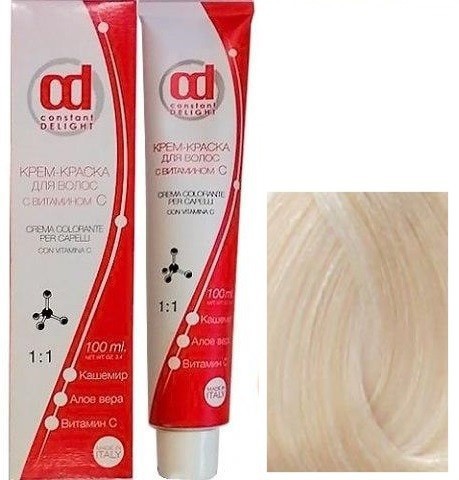 Крем-краска для волос "Constant Delight", 10/1 Светлый блондин сандре, 100 мл