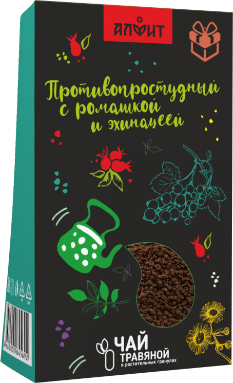 Чайный напиток Алфит ПРОТИВОПРОСТУДНЫЙ С РОМАШКОЙ И ЭХИНАЦЕЕЙ