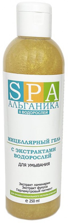 Мицелярный гель для умывания с экстрактами водорослей SPA Альганика (золотой), 250мл