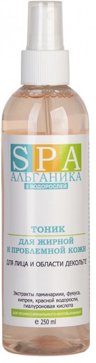 Тоник для жирной и проблемной кожи 250 мл SPA Альганика, 250мл 