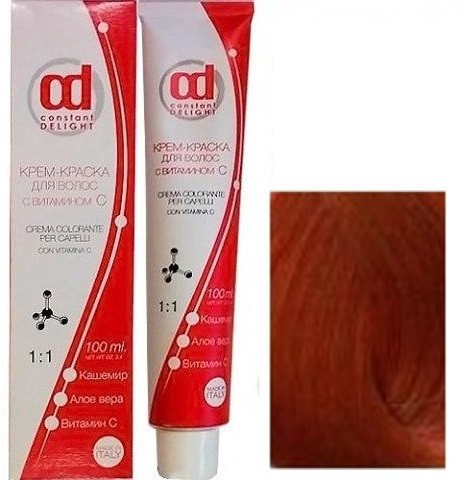 Крем-краска для волос "Constant Delight", 7/75 Средне-русый медный золотистый, 100 мл