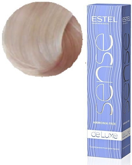 Sense De Luxe Крем-краска для волос, 10/1 Светлый блондин пепельный, 60 мл, SE10/1