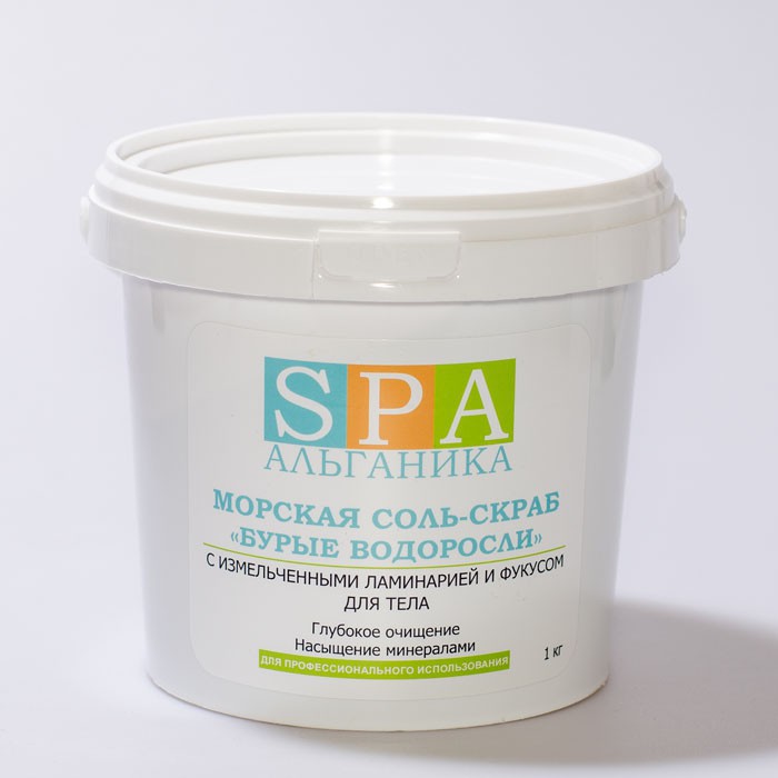 Скраб для тела SPA Альганика "Бурые водоросли", с морской солью (1 кг)