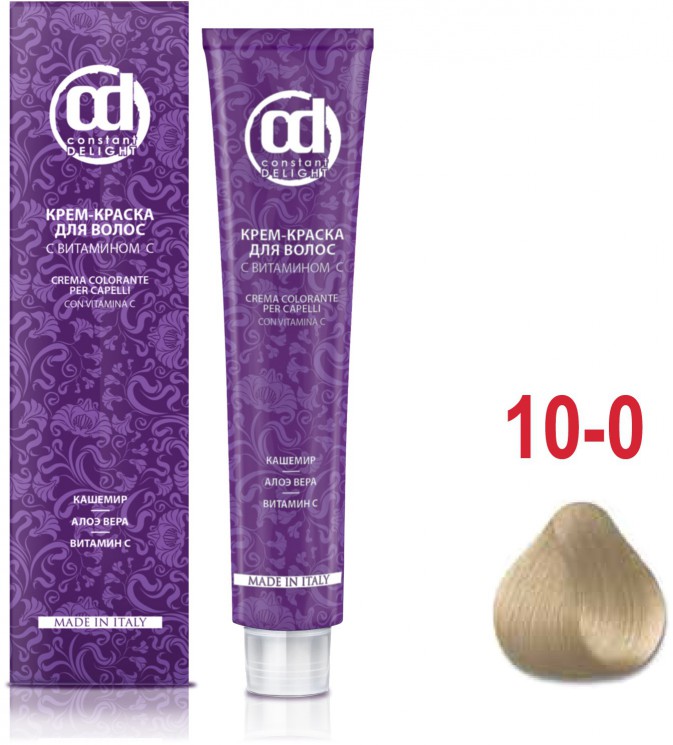 CD Д 10/0 крем-краска для волос с витамином С светлый блондин натуральный 100 мл