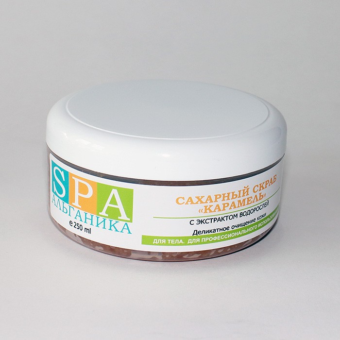 Скраб для тела SPA Альганика «Карамель», сахарный (250 мл)
