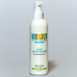 Крем для лица SPA Альганика, матирующий, с морским комплексом для жирной кожи (250 мл)
