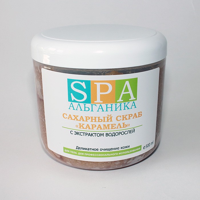 Скраб для тела SPA Альганика «Карамель», сахарный (500 мл)