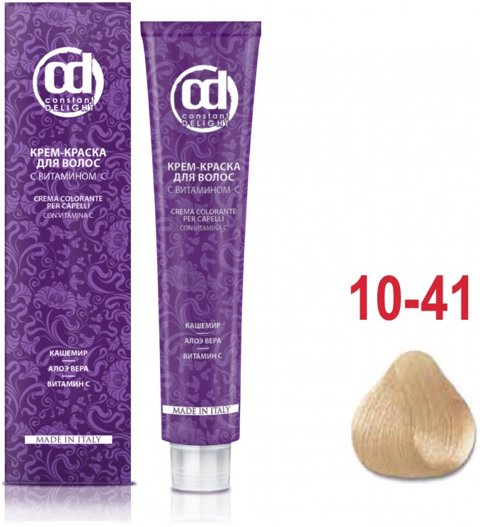 CD Д 10/41 крем-краска для волос с витамином С светлый блондин бежевый сандре 100 мл