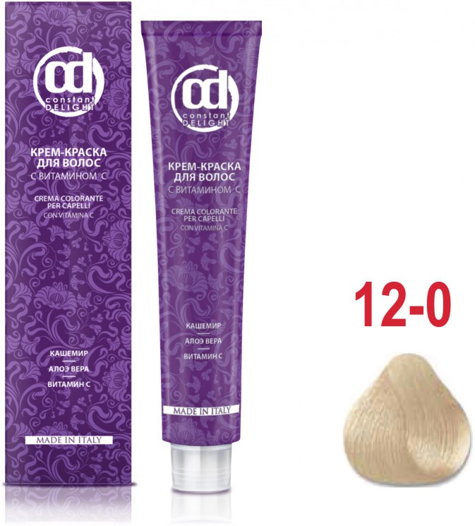 CD Д 12/0 крем-краска для волос с витамином С специальный блондин натуральный 100 мл