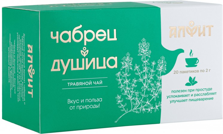 Чай с чабрецом и душицей, 40г (20 пак по 2г)