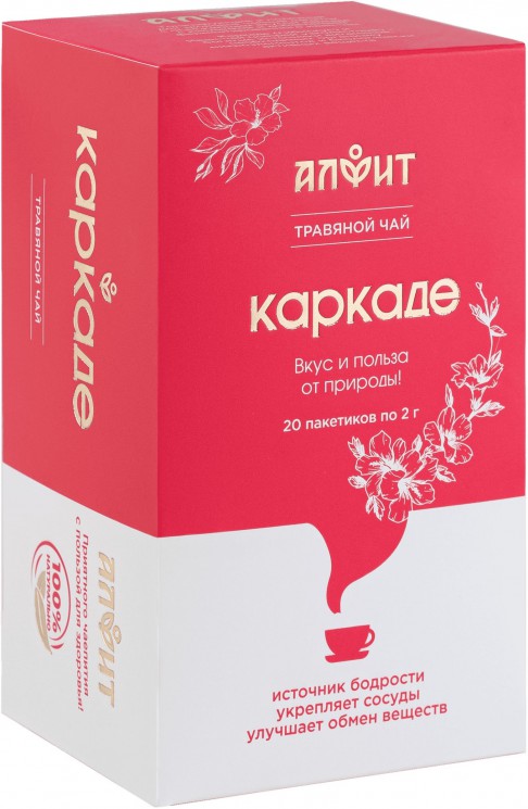 КАРКАДЕ, травяной чай, 40 г (20 ф/п по 2 г)