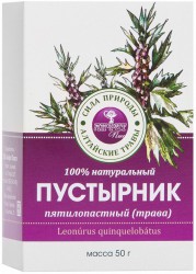 Пустырник пятилопастный (трава) пачка, 50г   