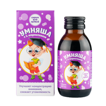 БАД к пище Серия "Цветы жизни" детский сироп "Умняша", 100мл