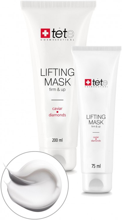 TETE Лифтинг маска с экстрактом икры и алмазной микропудрой 200 мл