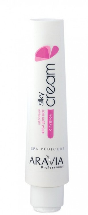 4034 Aravia Professional Крем для ног шёлковый с пудрой Silky Cream, 100 мл