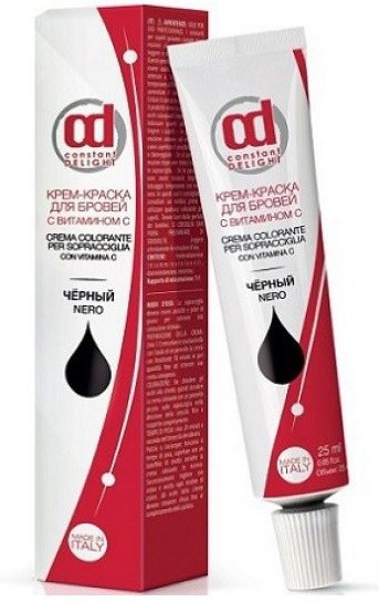 Constant Delight Крем- краска для бровей и ресниц с витамином C Черная, 22 мл КД16992 