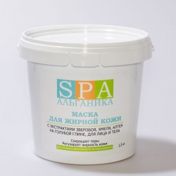 Маска для жирной кожи лица и тела SPA Альганика (1,5 кг)